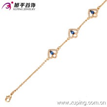 73493 Xuping guangzhou joyas de imitación de la manera gracia amor corazón pulsera de oro para las mujeres